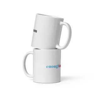 White glossy mug